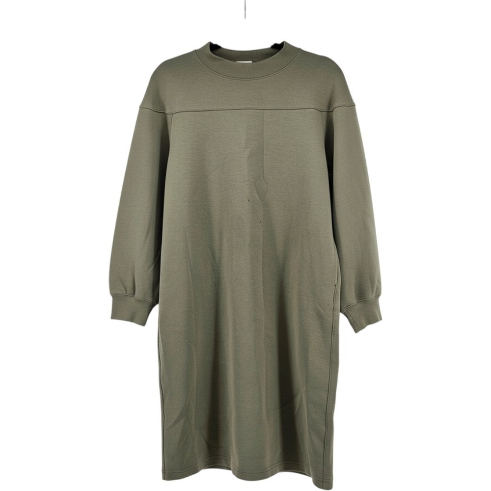 Uniqlo Olive Green Long Sleeve Sweatshirt Dress Size 13 Capsule Gorpcore